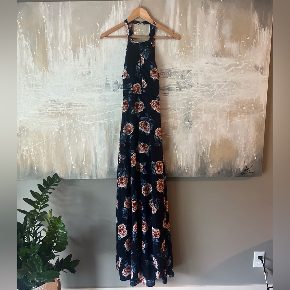 Open back maxi dress